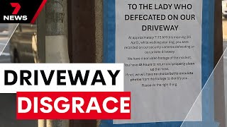 Hunt for Adelaide dog walker who dropped a surprise on resident's driveway | 7NEWS