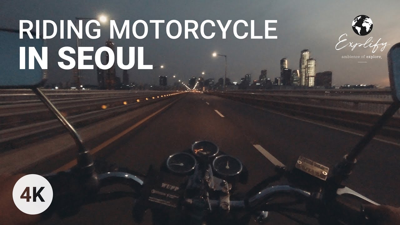 Riding Motorcycle Downtown Seoul, 🇰🇷South Korea 4K 60FPS POV Tour