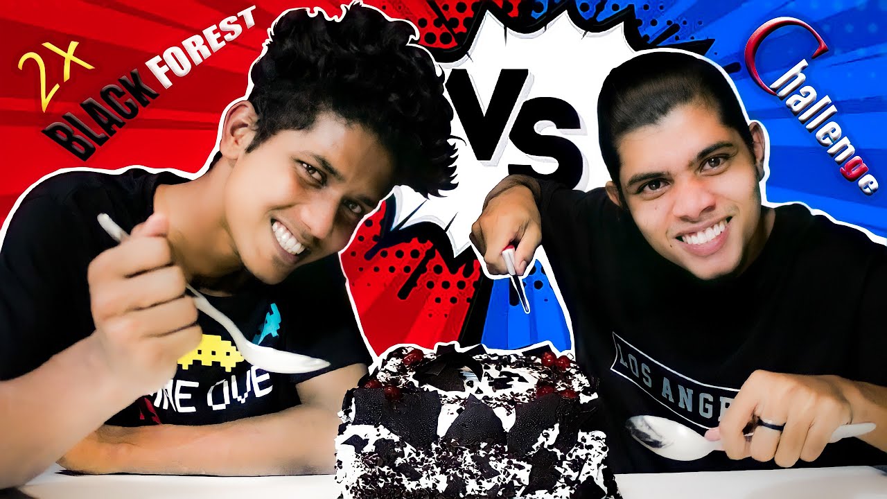2KG BLACK FOREST CAKE EATING CHALLENGE. Stay Watch and till the end.