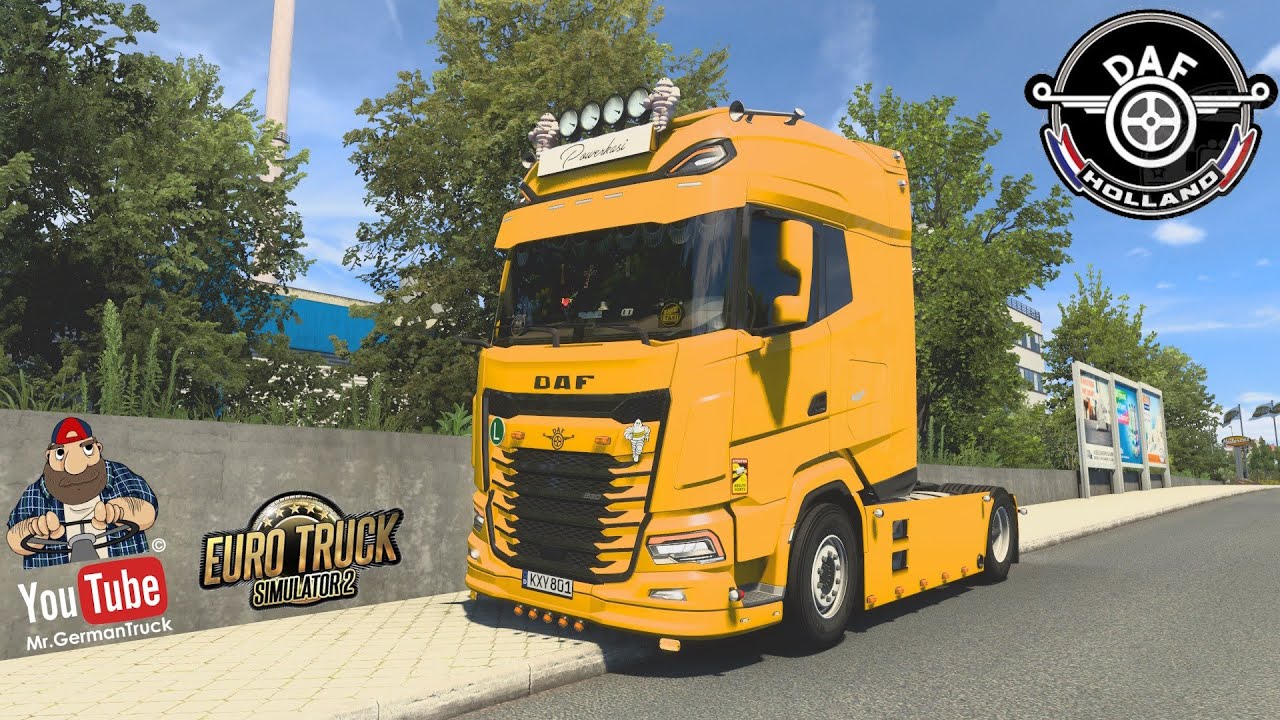  ets2 v1 47 daf 2021 by jasper megamod youtube