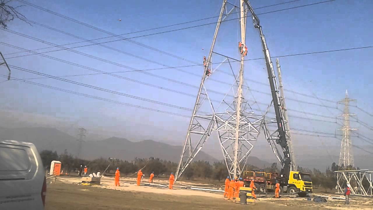 GRUACOR, Montaje Torre Alta Tensión Gran Altura
