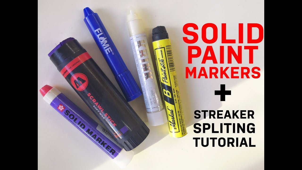 Streaker Markers Review (Solid Paint Markers) + Streaker Splitting Tutorial  