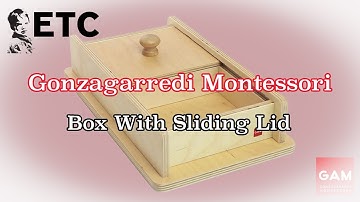 Gonzagarredi Montessori Box With Sliding Lid