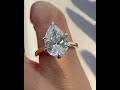 Pear shape lab grown diamond engagement ring \ white gold
