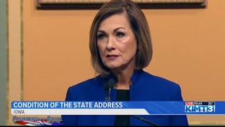 Iowa's Republican Gov. Kim Reynolds delivers 'Condition of the State' address