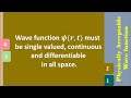Condition for Acceptable Wavefunction
