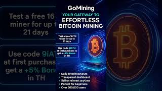 🚀 GoMining Quick Start Guide – Free 16 TH &amp; +5% TH Bonus with Code 9iATH