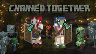 Trying to beat Minecraft Hardcore but we're Chained Together