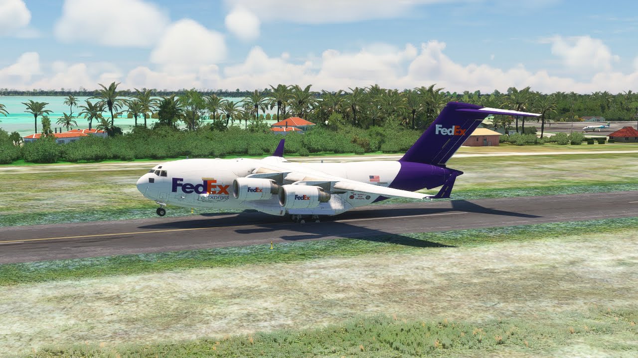 INSANE Cinematic Takeoff! C-17 Globemaster at Tropical Paradise