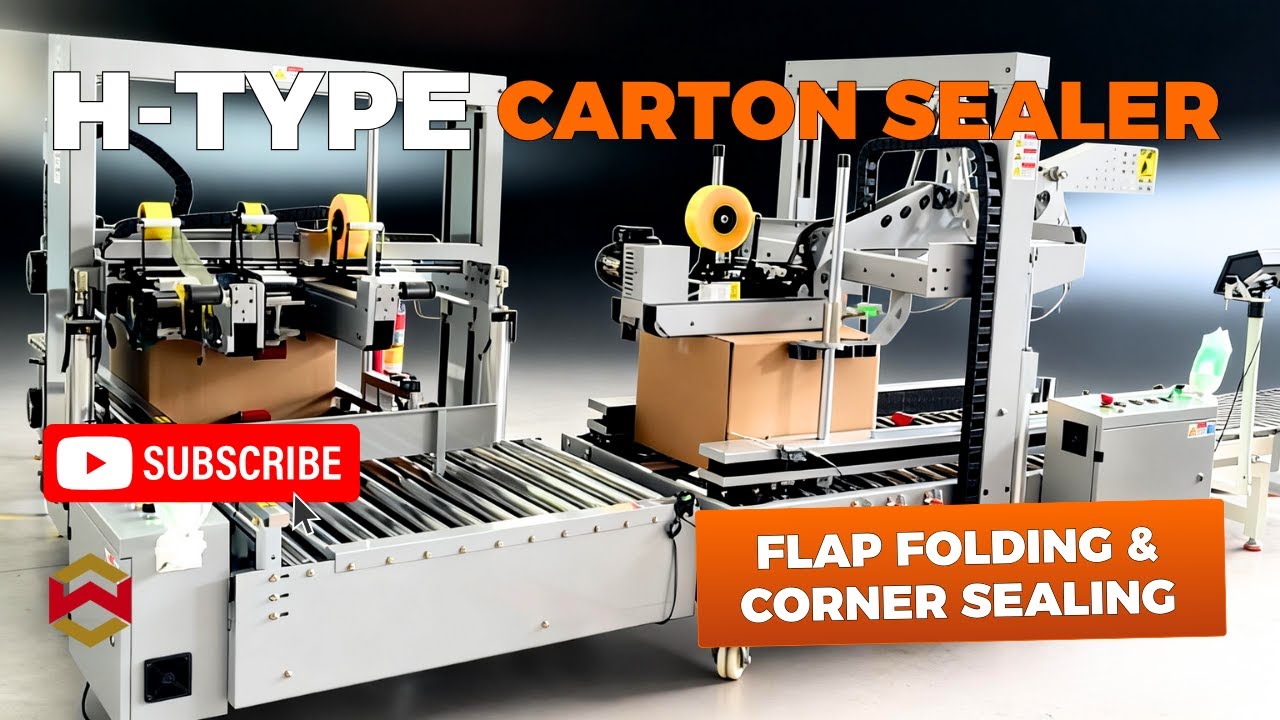WIN-WIN PACK H-Type Carton Sealer with Flap Folding and Corner Sealing ...