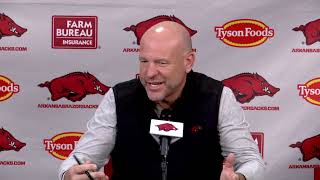 Arkansas special teams coordinator Chad Lunsford talks spring practice
