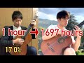 Guitar Progress | What if a Beginner Learned to Play Classical Guitar for 10,000 hours? Hour 1697