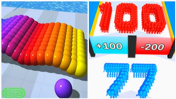 Satisfying Mobile Games - Court Master, Crowd Number Run 3D, 2048 Merge Run, ASMR Gameplay 