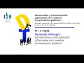 «Democracia y comunicación: ¿Qué pasa con nuestra conversación pública?», FernandoVallespín