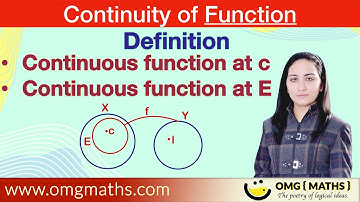 Continuity | Continuity of Function | Definition | Limit and Continuity | Metric Space