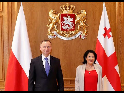 სალომე ზურაბიშვილი და ანჟეი დუდას ხვდება