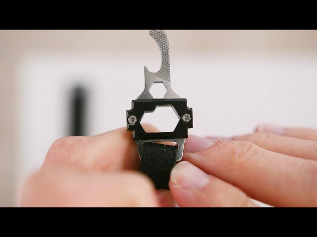 The Sawyer Utility Leather Bracelet // Black video thumbnail