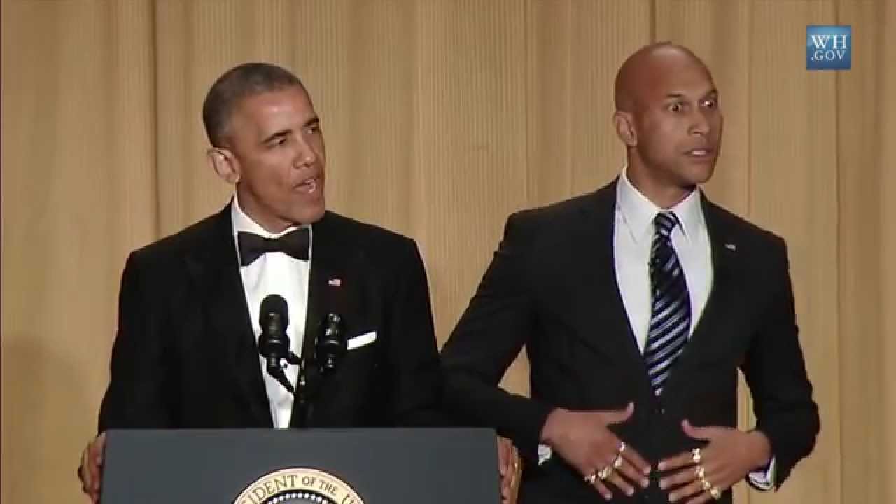 White House Correspondents' Dinner, 4-25-2015.  Obama and Key