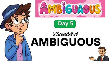 What Does “Ambiguous” Mean? | Speak Better English with Real-Life Examples #fluentText #learnenglish