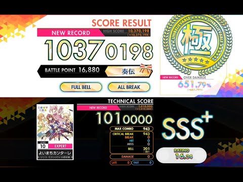 [オンゲキ R.E.D.] よいまちカンターレ (EXPERT) ABFB理論値 [外部出力]