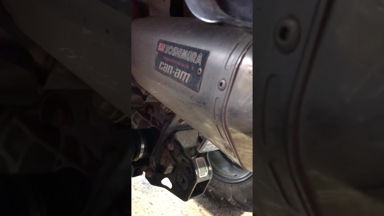 Can Am Yoshimura slip on exhaust sound on Outlander 