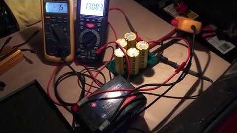 Supercapacitor Hybrid with LiFePO4 Battery Startup Testing