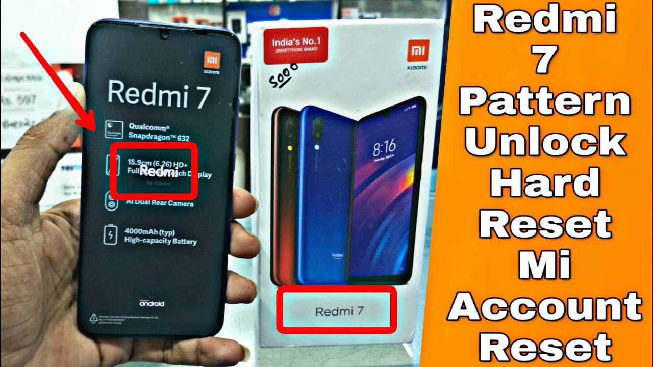 Redmi 7 Mi Account Unlock