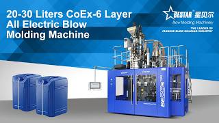 20-30 Liters CoEx-6 Layer Stacking Jerry Can All Electric Blow Molding Machine - Bestar Machinery