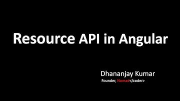 Getting started with the resource API in Angular