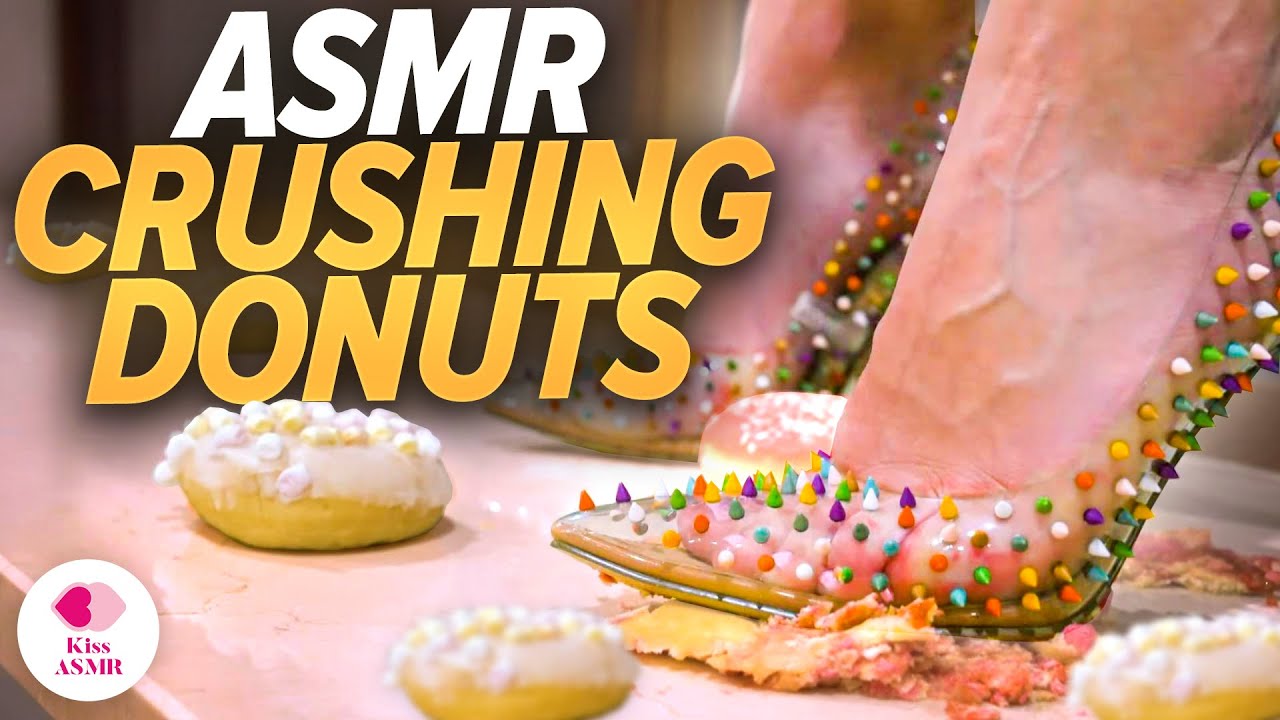 ASMR | Crushing Donuts with High Heels 4K