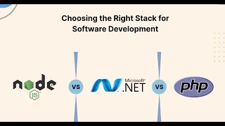 Node.js vs .NET vs PHP (Which One to Choose & WHEN) | Web Development Services | ValueCoders