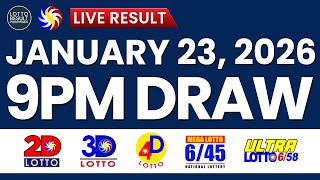 LIVE 9PM PCSO LOTTO RESULTS TODAY JANUARY 23, 2026 | SWERTRES