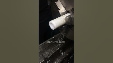 PTFE blank for strengthening the metal bushing #cnc #cncmachine #processing #cncprocessing