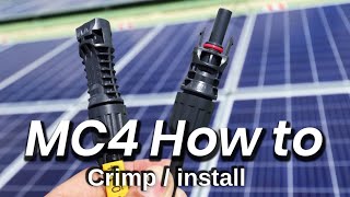 MC4 Install Crimping Easy DIY