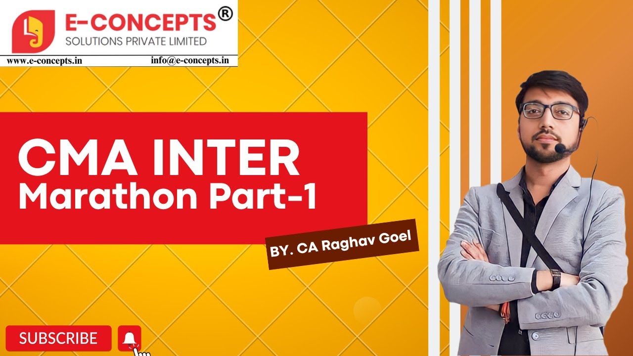 CMA Inter Law Marathon Part-1 By. CA Raghav Goel - YouTube