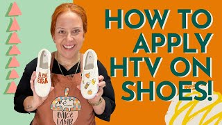 How To Apply HTV on Shoes - EASY CRICUT GIFT IDEA! by Oak & Lamb 1,297 views 7 months ago 9 minutes, 2 seconds