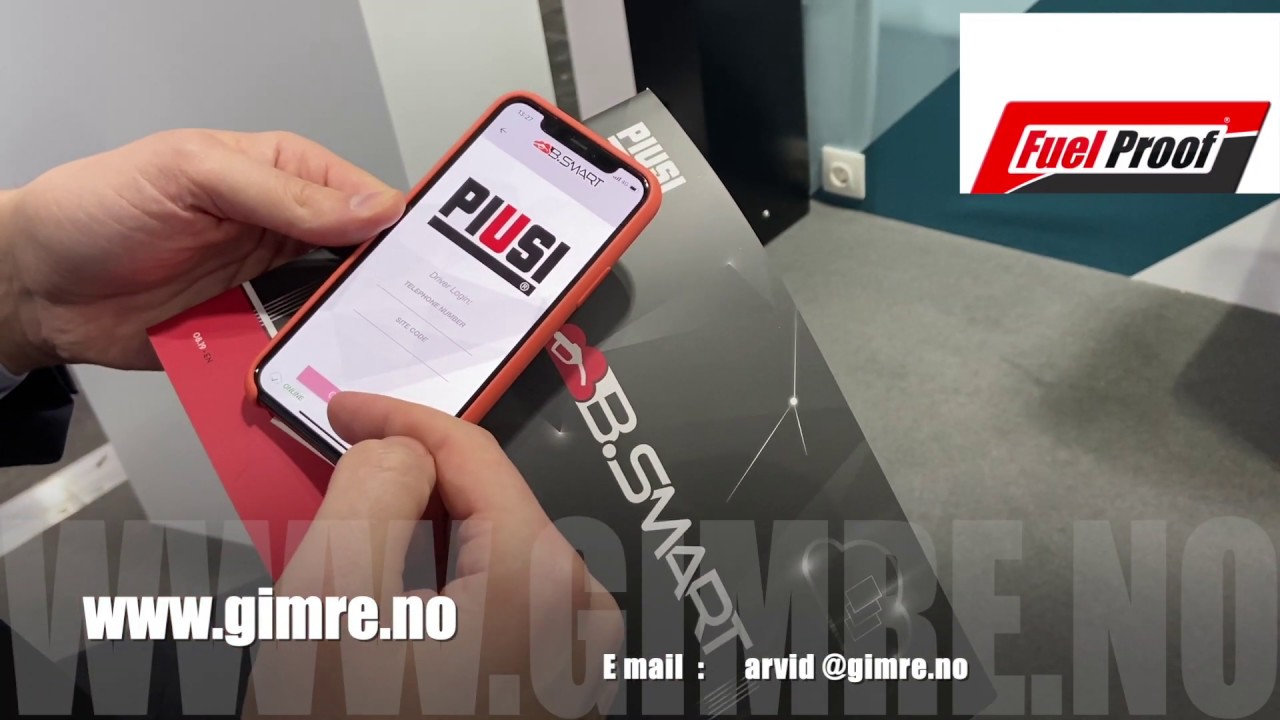 Piusi B.Smart Nye diesel pumpe 90L min. Integrared Software, Cloud based (all info)  Arvid Gimre AS