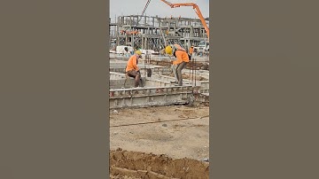 Technical remove ground beam formwork after cast concrete