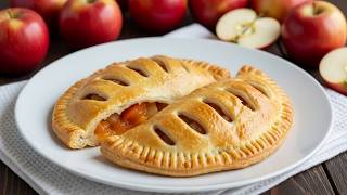 EASY Puff Pastry Turnovers Recipe with Apricot Jam and Apple Filling