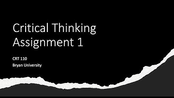 CRT Teaching Video for Concepts in Assignment 1