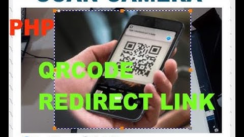 PHP Instan Scann Qrcode Camera Redirect LINK
