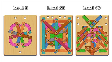 Wood Screw Nuts & Bolts Frenzy Gameplay Android