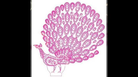 Tải File Miễn Phí Khắc LaSer Đèn Ngủ 3D ( File Con Công ) Cắt Laser trên Mica làm đèn gắn chân đế