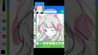 Can I DRAW this Roblox Avatar in 5 Minutes?🩷🤍#roblox #shorts #drawme #speeddrawing #doodle #fyp