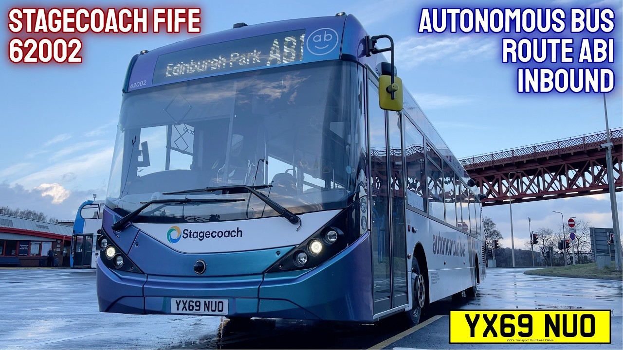 FULL TRIP! Stagecoach Autonomous Bus AB1 - Ferrytoll to Edinburgh Park ...