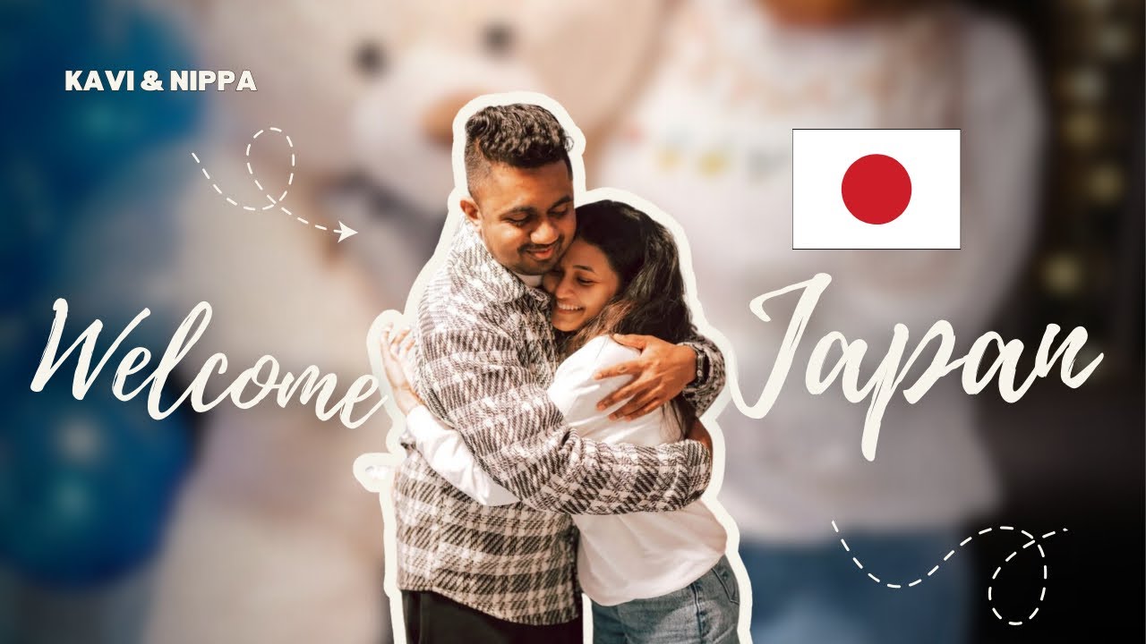 She Finally Arrived in JAPAN! | එයා ජපානයට ආපු දවස !🦋🤍🇯🇵| වැස්සත් අරන් එයා ජපන් ආවා😂🌧️