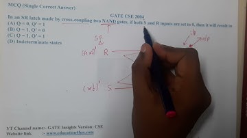 GATE CSE 2004 || Digital Electronics || GATE Insights Version: CSE