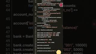 Create a bank management system #coding #Python #pythonprojects #automation #programming #learnpytho