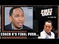 Stephen A. WOULD LOVE to see Coach K go out with a National Championship | First Take