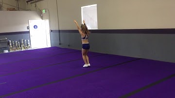 CheerXperience Tumbling : Round Off Half Turn to Front Walkover Step In to Forward Roll Step Out to